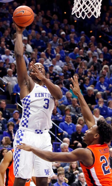 Monk helps No. 6 Kentucky beat Auburn 92-72 (Jan 14, 2017)